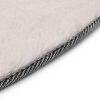 vidaXL Teppich 80 cm Kunstkaninchenfell Grau