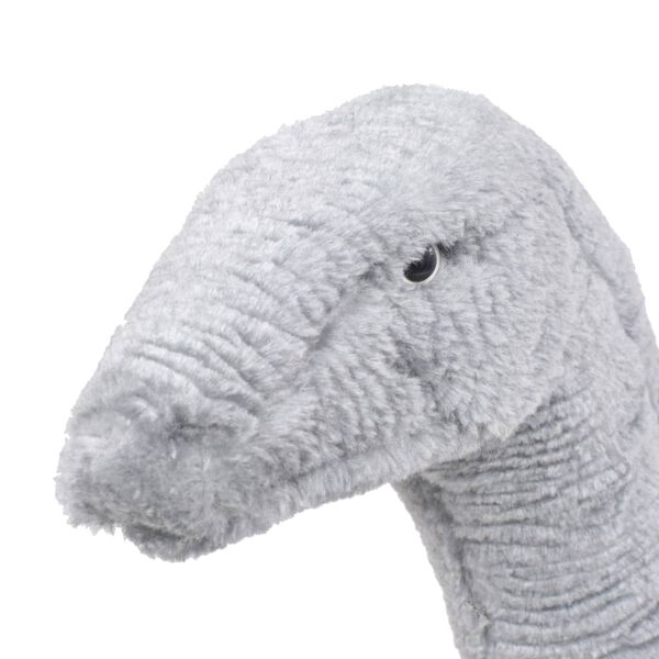 vidaXL Pl&uuml;schtier Brachiosaurus Stehend Pl&uuml;sch Grau XXL