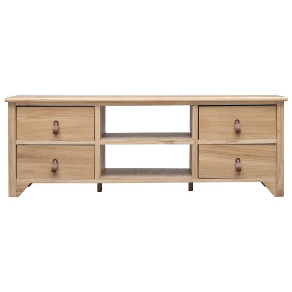 vidaXL TV-Schrank 115x30x40 cm Paulownia Holz