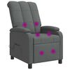 vidaXL Massage Relaxsessel Dunkelgrau Stoff