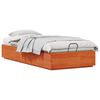 vidaXL Ottoman Bettgestell Wachsbraun 100 x 200 cm