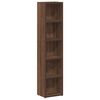 vidaXL CD-Regale 2 Stk. Braun Eichen-Optik 21x16x93,5 cm Holzwerkstoff