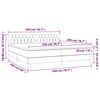 vidaXL Boxspringbett mit Matratze Dunkelgr&uuml;n 200x200 cm Samt
