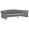 vidaXL Tagesbett mit Matratze USB Hellgrau Stoff 90x200 cm