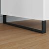 vidaXL M&ouml;belbeine 12 pcs Schwarz 59,6 x 4 x 10 mm Eisen