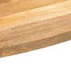 vidaXL Tischplatte 110x50x2,5 cm Oval Massivholz Mango