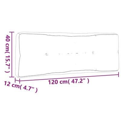 vidaXL Palettenkissen 2-tlg. Anthrazit Stoff