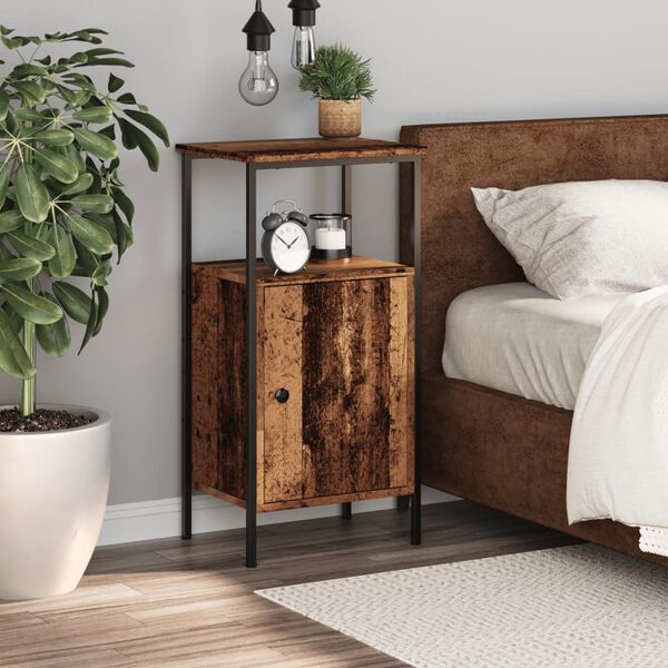 vidaXL Nachttisch Altholz-Optik 41x31x80 cm Holzwerkstoff