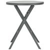 vidaXL 3-tlg. Bistro-Set Klappbar Stahl Grau