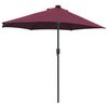 vidaXL Garten-Sonnenschirm Bordeauxrot 294 x 150 x 223 cm