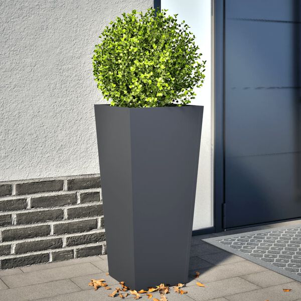 vidaXL Pflanzk&uuml;bel 2 Stk. Anthrazit 35x35x75 cm Stahl