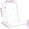 vidaXL Hochlehner-Auflagen 6 Stk. Melange Anthrazit 120x50x4 cm Stoff