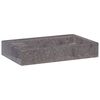 vidaXL Waschbecken Grau 58x39x10 cm Marmor