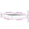 vidaXL Bettgestell Braun Eichen-Optik 120x200 cm Holzwerkstoff