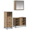 vidaXL Badezimmerm&ouml;bel-Set 3 Stk. Artisan-Eiche 80 x 33 x 60 cm