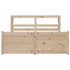 vidaXL Bettgestell mit Kopfteil ohne Matratze 120x190 cm