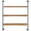 vidaXL Wandregal 94x35x113 cm Massivholz Akazie
