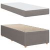 vidaXL Bettrahmen mit Matratze Taupe 80 x 200 cm Stoff