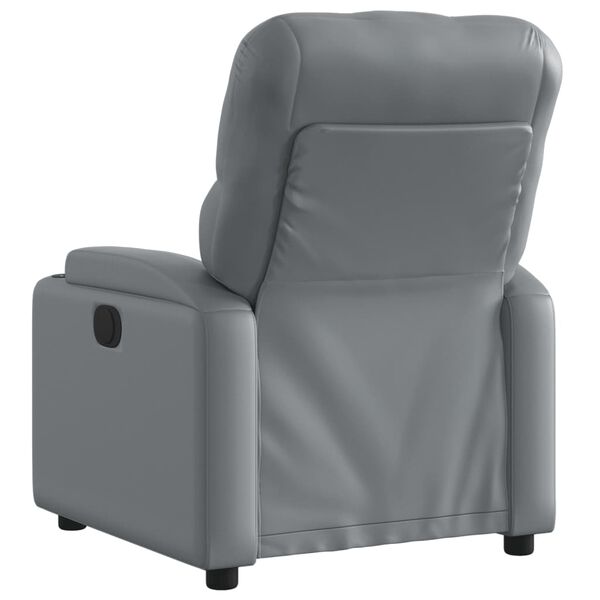 vidaXL Relaxsessel Grau Kunstleder