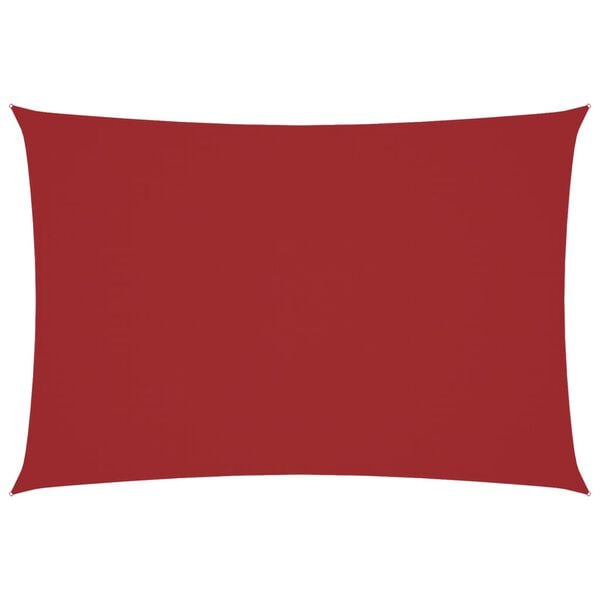 vidaXL Sonnensegel Oxford-Gewebe Rechteckig 3x5 m Rot