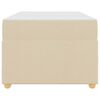vidaXL Bettrahmen mit Matratze Creme 90 x 190 cm Stoff