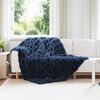 vidaXL Rutschfeste Kunstfell Decke Olite Marineblau 150 x 220 cm