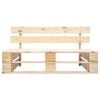 vidaXL Outdoor-Bank Paletten Holz