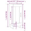 vidaXL Sideboard Hochglanz-Wei&szlig; 34,5x34x90 cm Holzwerkstoff