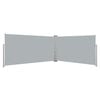 vidaXL Ausziehbare Seitenmarkise 160x600 cm Grau
