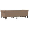 vidaXL Tagesbett Ausziehbar Cappuccino 90x200 cm Kunstleder