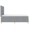 vidaXL Boxspringbett mit Matratze Hellgrau 140 x 190 cm Stoff