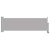 vidaXL Ausziehbare Seitenmarkise 80&times;300 cm Grau