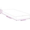 vidaXL Matratze Wei&szlig; und Grau 80 x 200 cm Jacquard-Stoff