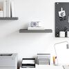 vidaXL Schweberegal Hochglanz-Grau 50x23x3,8 cm MDF