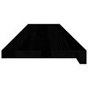 vidaXL Treppenstufen 4 Stk. Dunkelbraun 110x30x2 cm Massivholz Eiche