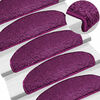 vidaXL Stufenmatten 10 Stk. 65x21x4 cm Violett Halbrund Gro&szlig;