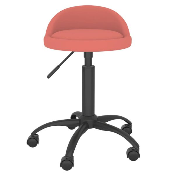vidaXL Esszimmerst&uuml;hle 4 Stk. Drehbar Rosa Samt
