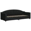 vidaXL Tagesbett mit Matratze Schwarz 80x200 cm Stoff
