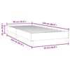 vidaXL Boxspringbett ohne Matratze Hellgrau 90x220 cm Samt