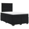 vidaXL Boxspringbett mit Matratze Schwarz 120 x 190 cm Samt