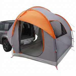 vidaXL Autozelt Grau und Orange 239 x 210 x 210 cm Polyester und Stahl