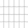 vidaXL Zaun mit Pfosten Grau 0,4 x 50 m Stahl und PVC