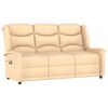 vidaXL 3-Sitzer Massagesessel Creme Mikrofaser-Gewebe