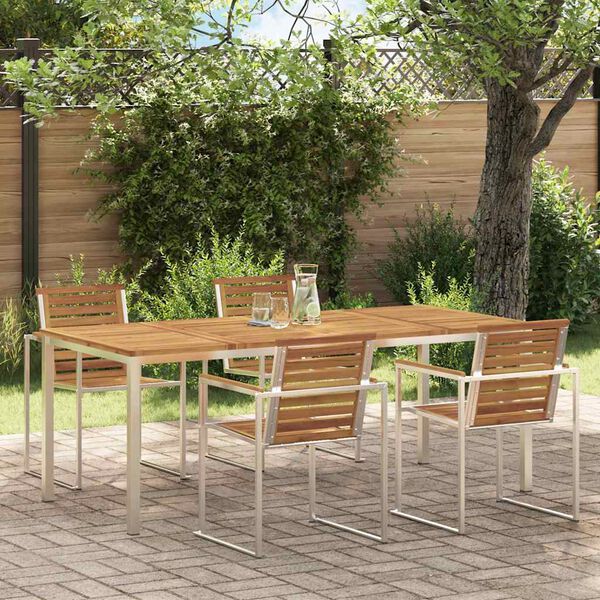 vidaXL Esstisch Braun 200 x 90 x 75 cm Massivholz Akazie