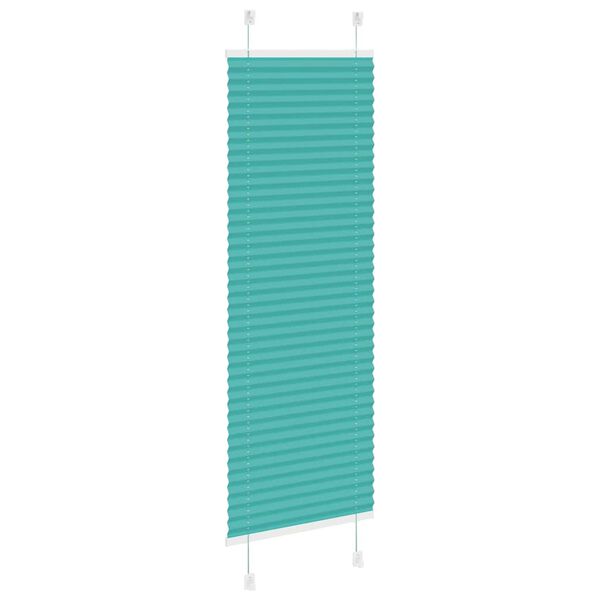 vidaXL Plissee Petrolgr&uuml;n 40x150 cm Stoffbreite 39,4 cm Polyester