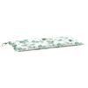 vidaXL Gartenbank-Auflagen 2 Stk. Blattmuster 100x50x7 cm Stoff