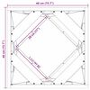 vidaXL Pflanzk&uuml;bel 2 pcs Silber 40 x 40 x 40 cm Edelstahl