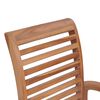 vidaXL Essst&uuml;hle 6 Stk. mit Blauen Kissen Massivholz Teak