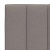 vidaXL Bett mit Matratze "Hanko" Taupe 160x200 cm Stoff