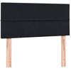 vidaXL Boxspringbett mit Matratze Schwarz 80x220 cm Samt